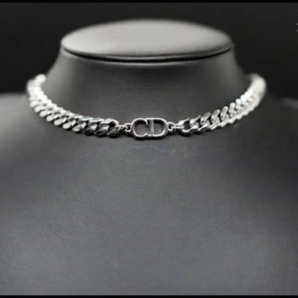 NWT designer inspired choker necklace sterling silver non fading weekend price - Picture 1 of 9